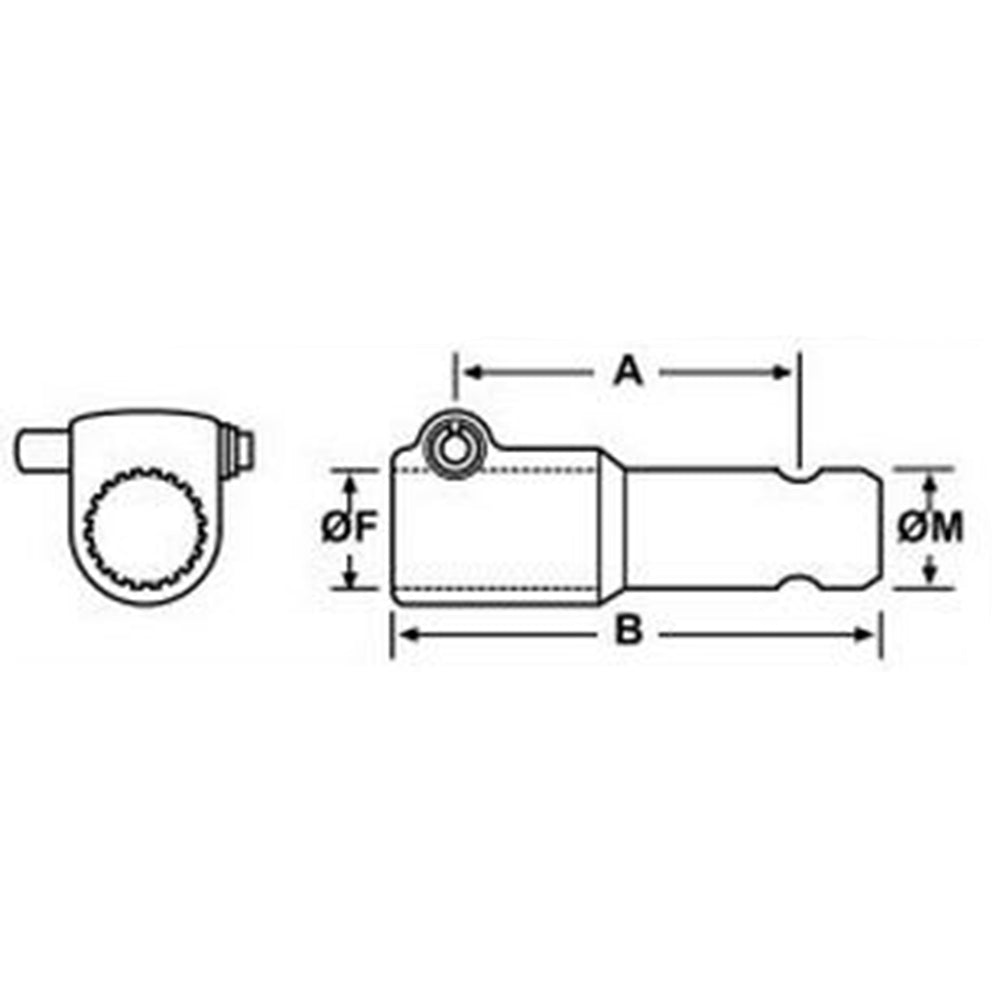 PTO Adapter - Female spline 1 3/8'' - 6 x Male spline 1 3/8'' - 21