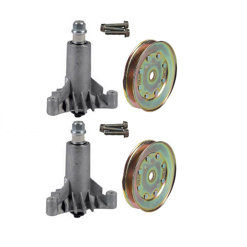Qty 2: Spindle Assembly w/ Pulley
Fits AYP Replaces 128285