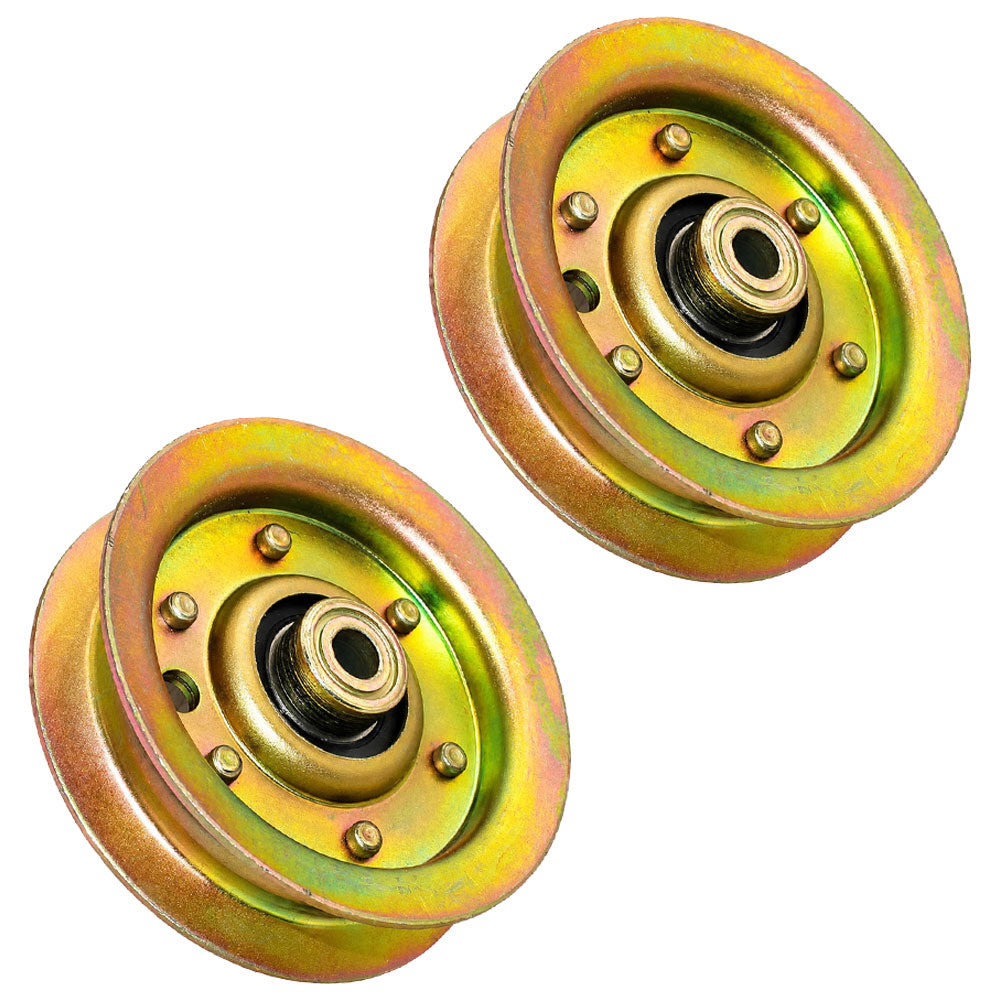 Qty 2: Flat Idler Pulley Fits Poulan Replaces 104360X