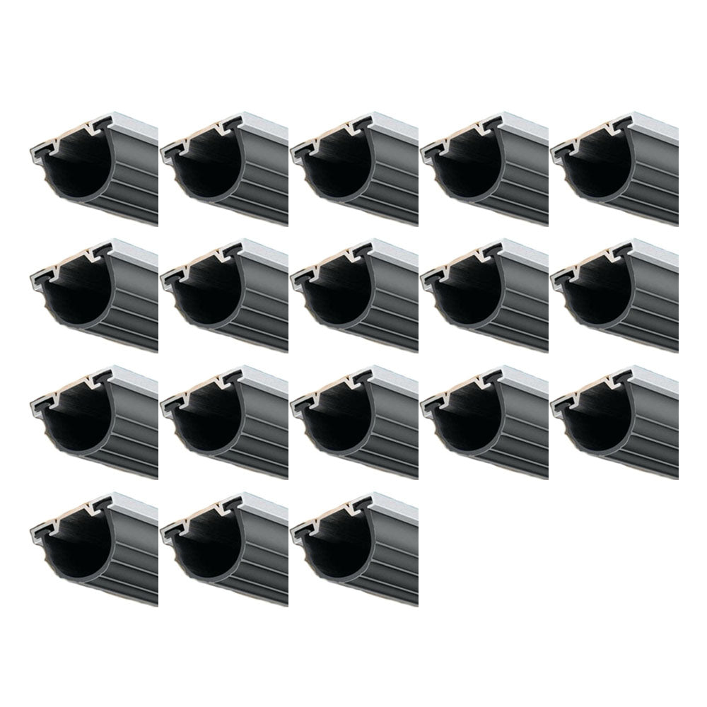 18' Heavy Duty Black Vinyl Weather Seal 154448 Fits Wayne Dalton Doors