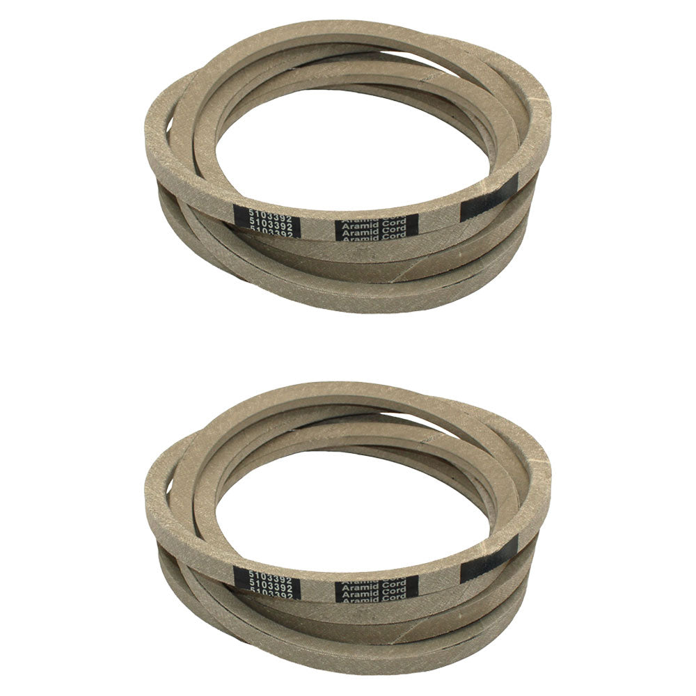 5103392 Qty 2: Heavy Duty Deck Belt
Fits Snapper