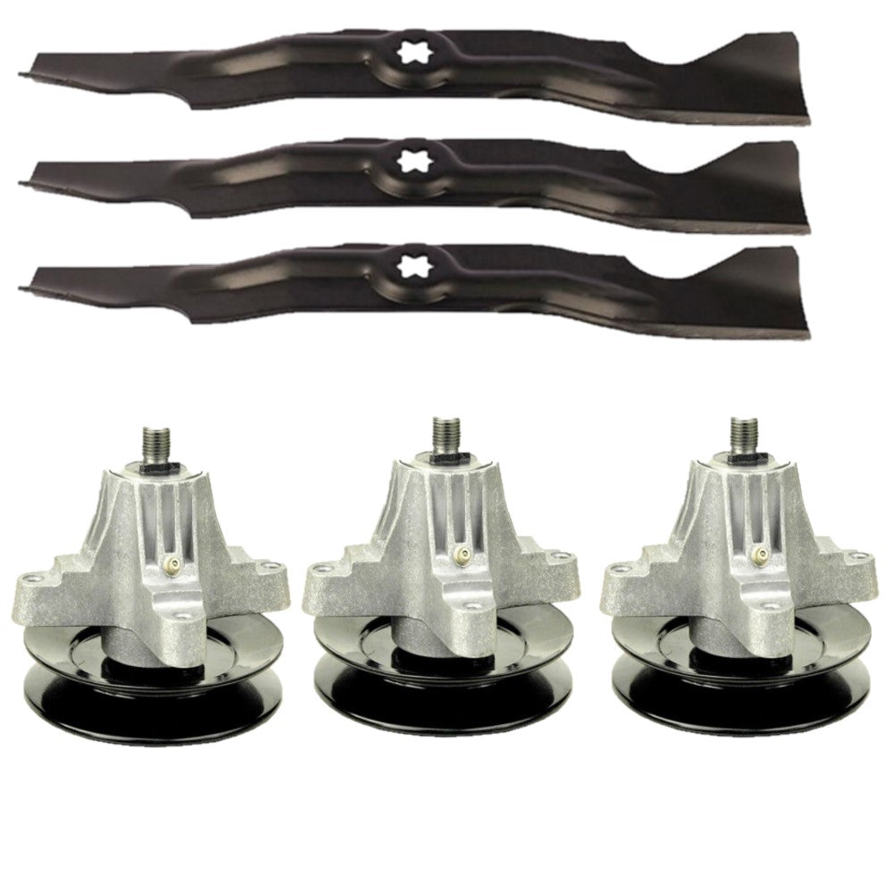 490-110-C123 Blade & Spindle Assy Kit Fits Cub Cadet LTX1050 50" Decks