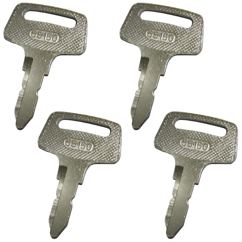 Qty 4: Ignition Key(s) Fits Kubota Replaces 37410-55150