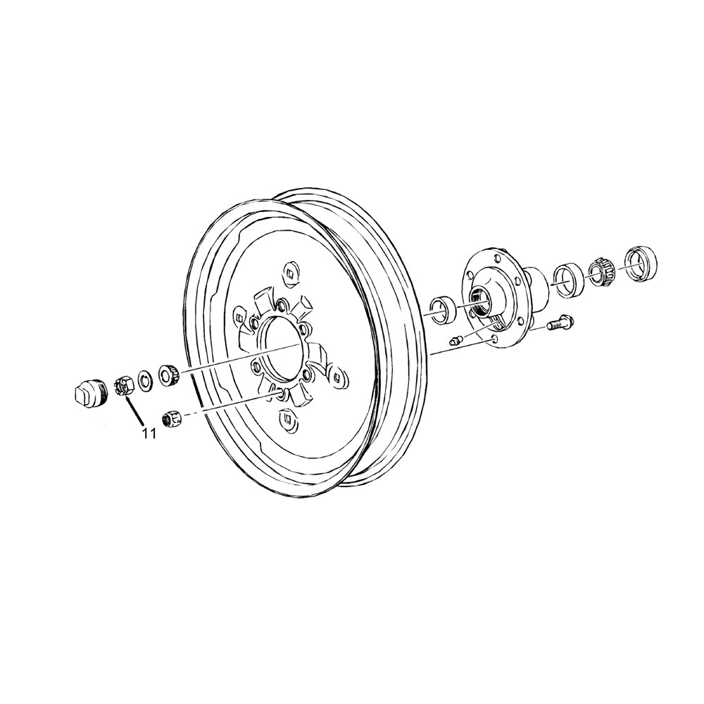 3/4" Castle Nut Fits Case/International Harvester Replaces 129-290