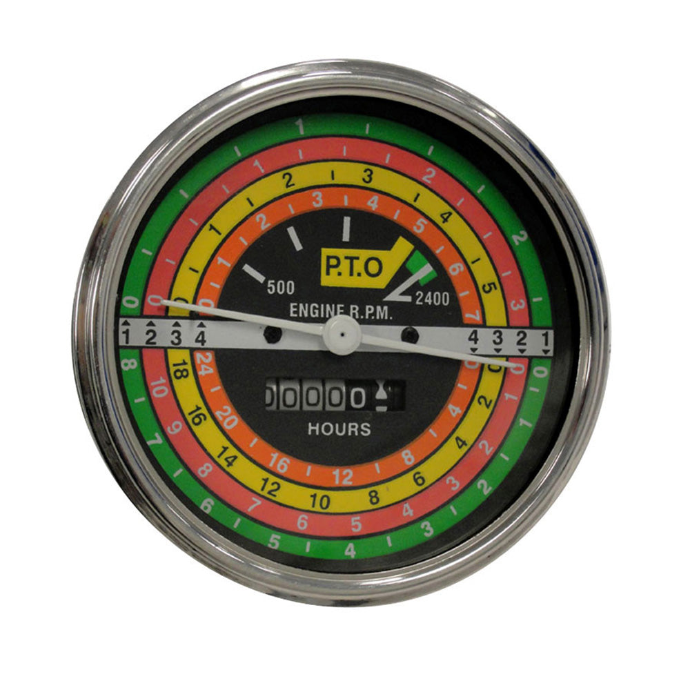 Tachometer (Black Face) Fits International Harvester Replaces 388588R91