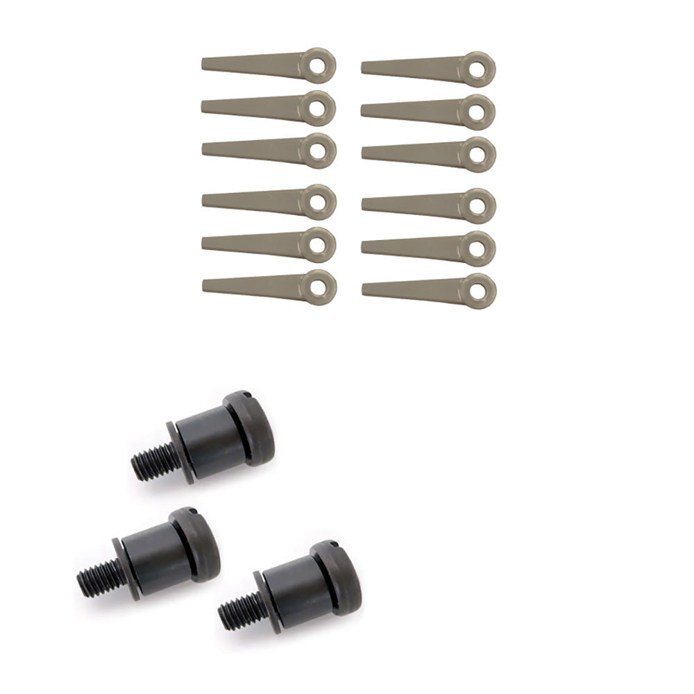 4111 007 1001 Trimmer Blades w/Bolt, Bushing & Washer Assembly
Fits Stihl