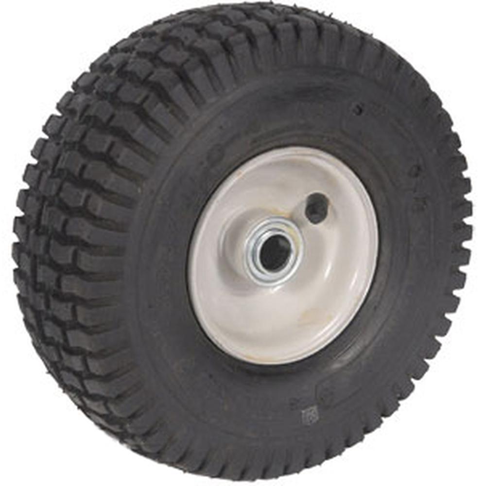 Snapper Wheel & Tire Assembly For Lawn Tractor 4.10x3.5x4 2 PLY With Grease Zerk