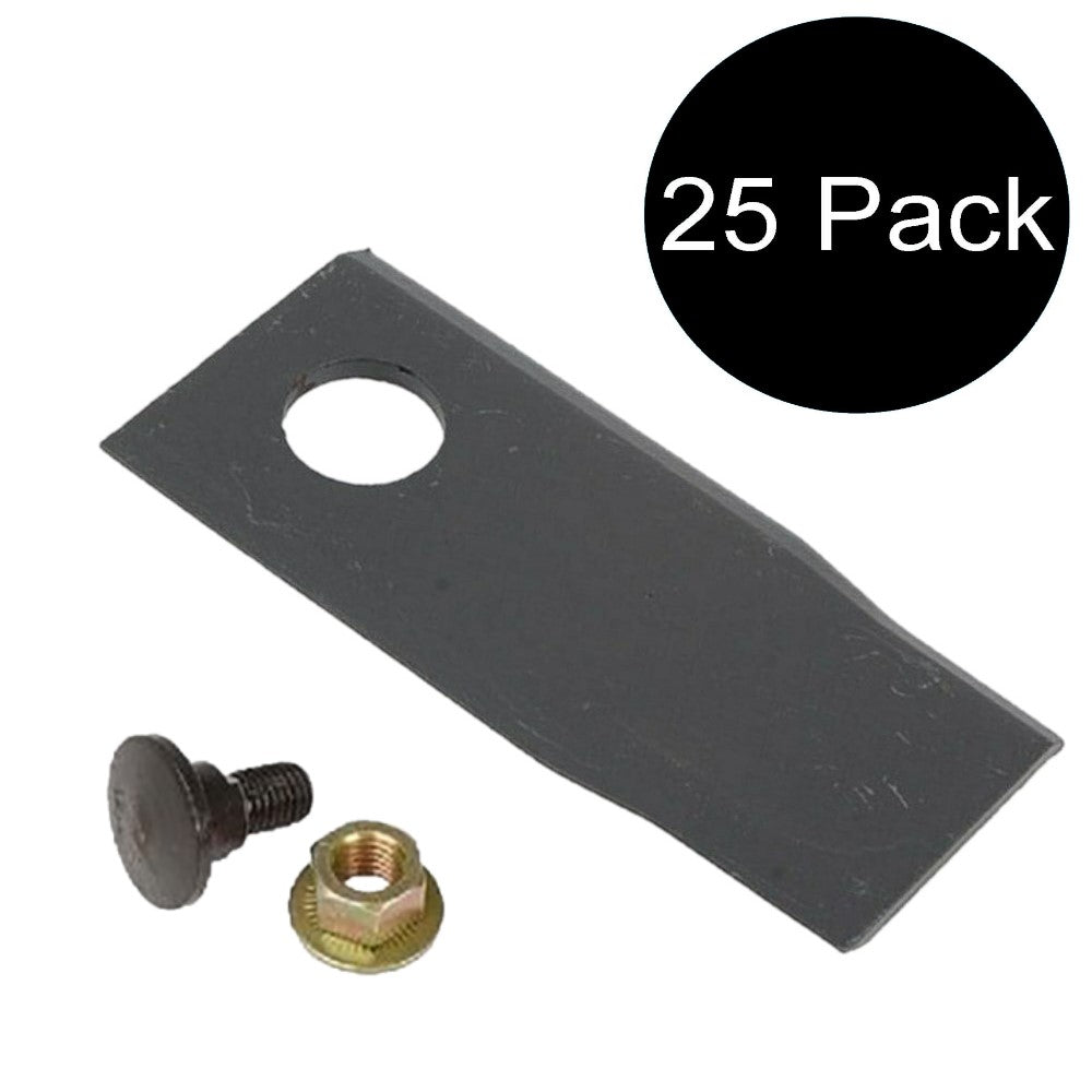 25 RH Disc Mower Blades (55903310K) Bolts & Nuts for Gehl 2345 2365 2412 DC2345