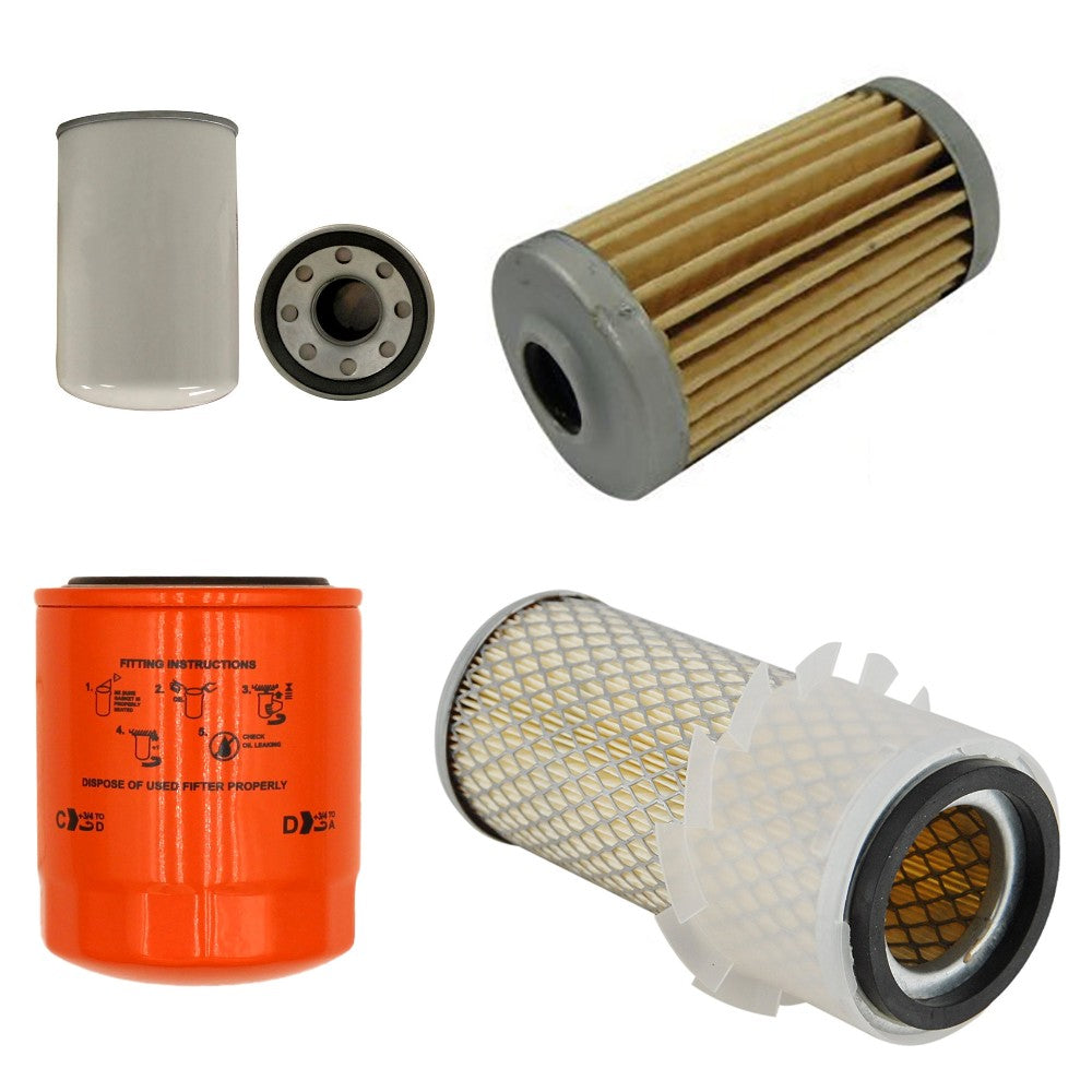 130366040 4pc Filter Kit Fits Massey Ferguson