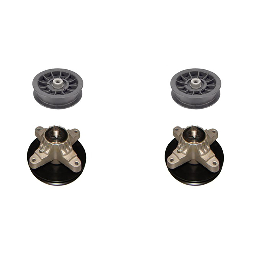12006 Qty 2: Spindle Assemblies With Pulleys Fits Yard Machine