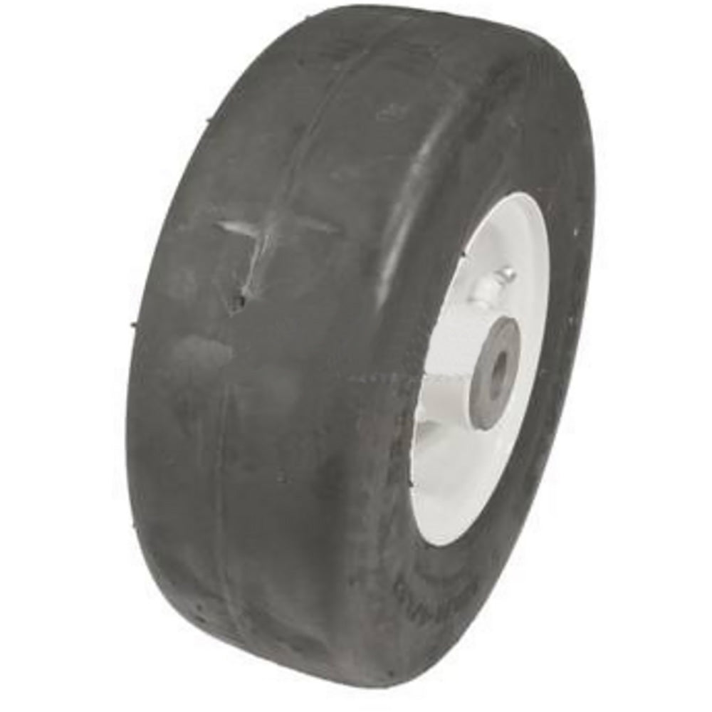 Solid 9-3.50-4 Tire Wheel Assembly with Bearing Hub Fits Grasshopper, Fits Woods