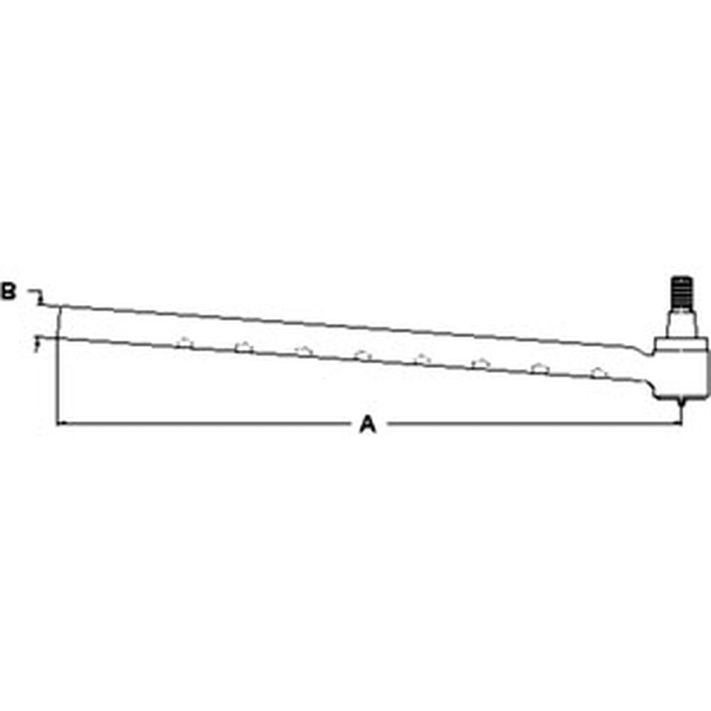 Right Hand Outer Tie Rod End Fits Ford/New Holland Replaces 81864106