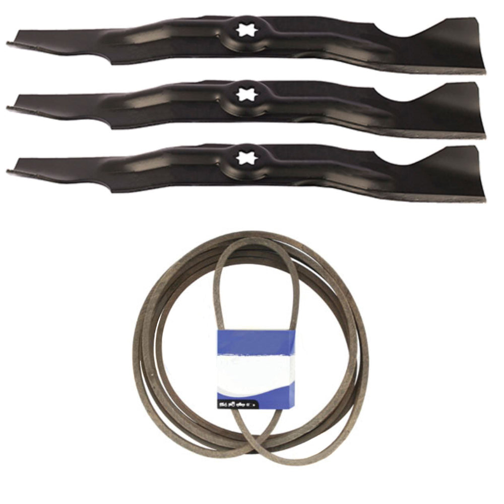 742-04053 Mower Deck Blades & Belt
Fits MTD 13AA925P004 13AP925P004