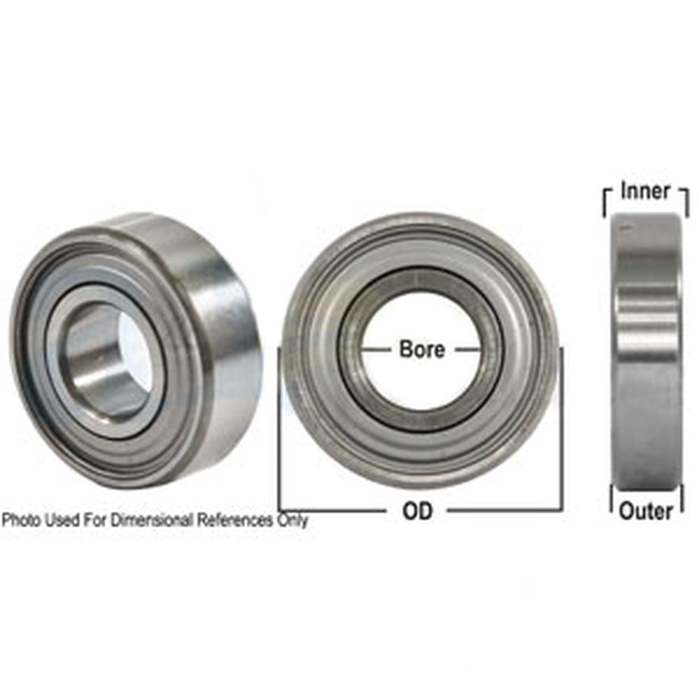 A-204RR6-I-AI Bearing, Ball; Cylindical, Round Bore
