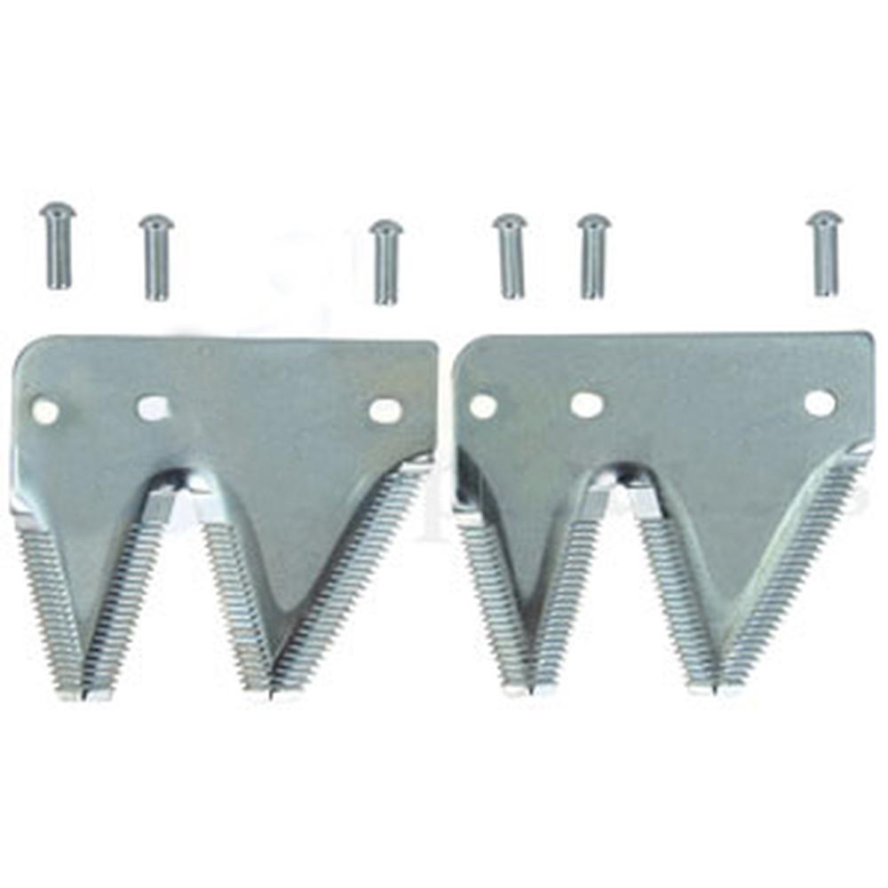 A-712-730-AI RH End Sections, Chrm Top Ser; Card of 2 w/Rivets