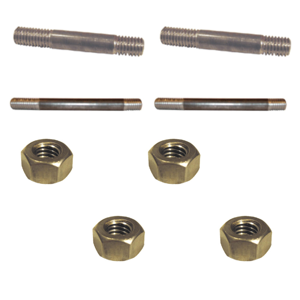 Manifold Stud & Bolt Kit w/ Nuts on Fits John Deere B Tractor 3 x 7/16 & 4-3/8 x