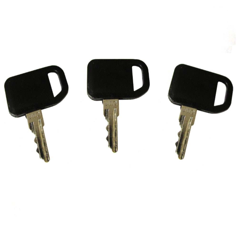 Qty 3: Ignition Key(s) with Plastic Cover Fits John Deere Replaces 1-8777
