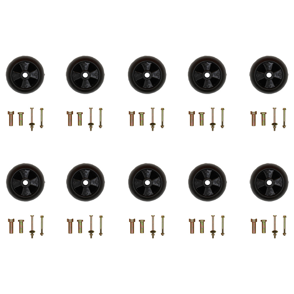 Qty 10: Deck Wheels Kit Fits John Deere Replaces AM-116299