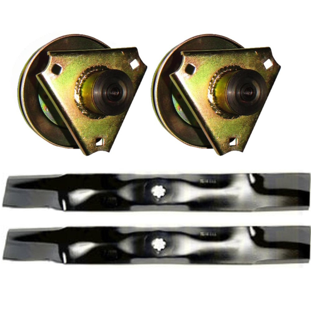 Spindle Assembly & Bagging Blade Kit Fits John Deere AM126225 AM141034