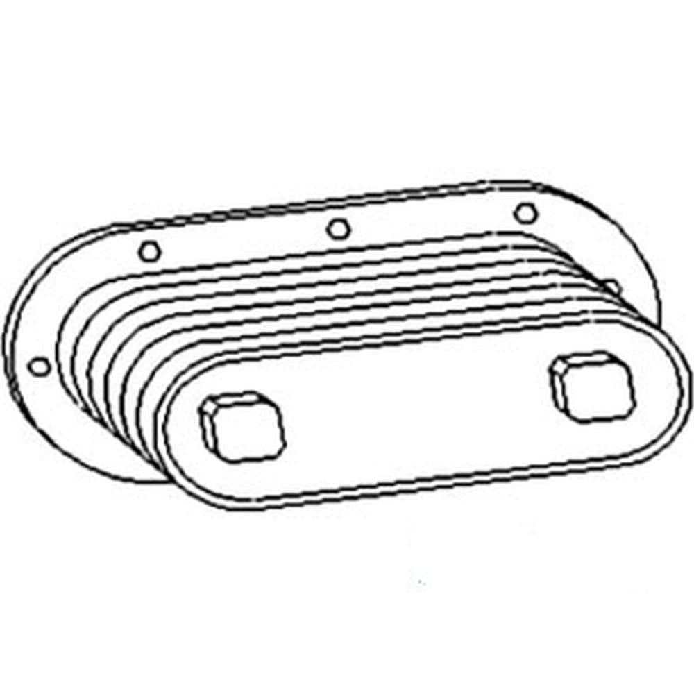AT25038 Oil Cooler with Gaskets Fits John Deere