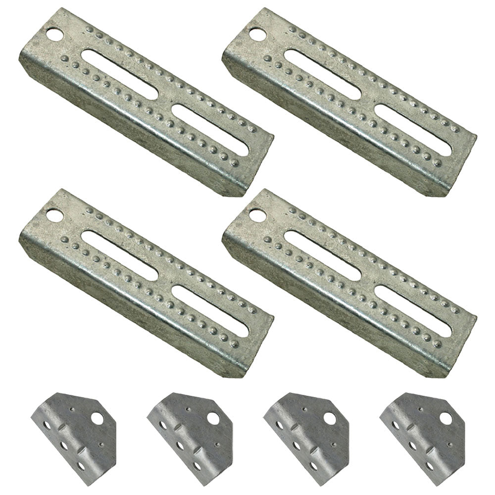 Qty. 4: 8" Bunk Board Bracket Kits Fits Universal Products Replaces 81210-x4