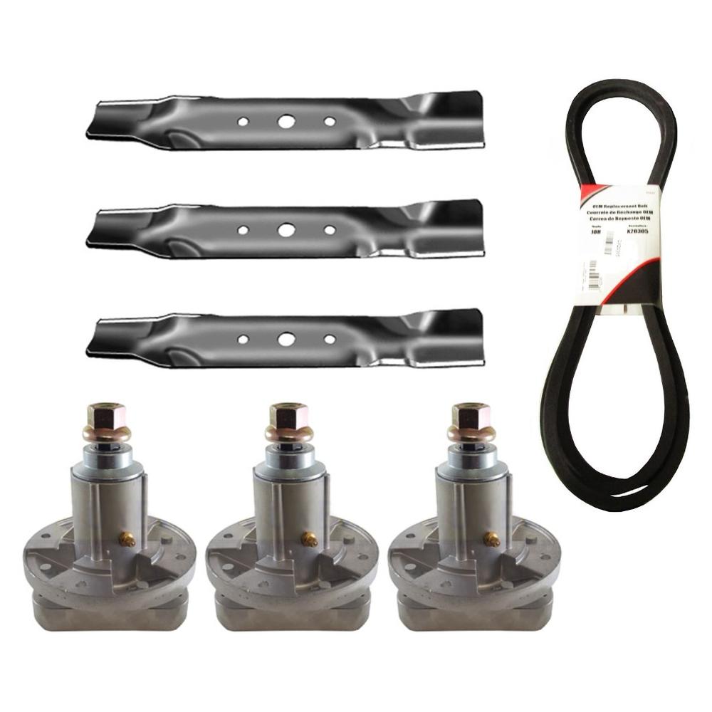 GX20250 Belt, Blade, & Spindle Kit
Fits John Deere L120 L130