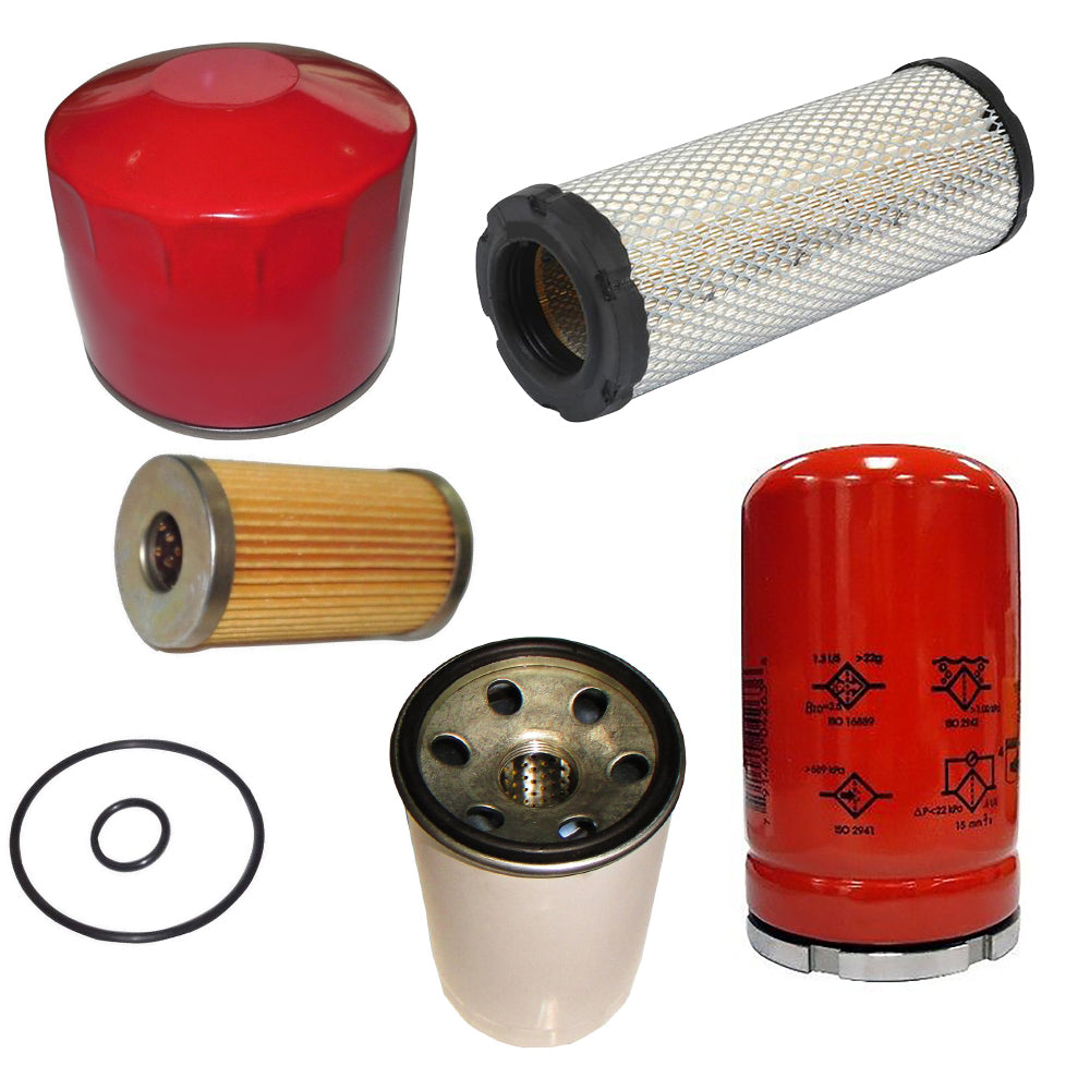 129100-55650 5-piece Filter Set Fits Komatsu FC45 PC15-1 PC15-2 PC15-3 PC20-7