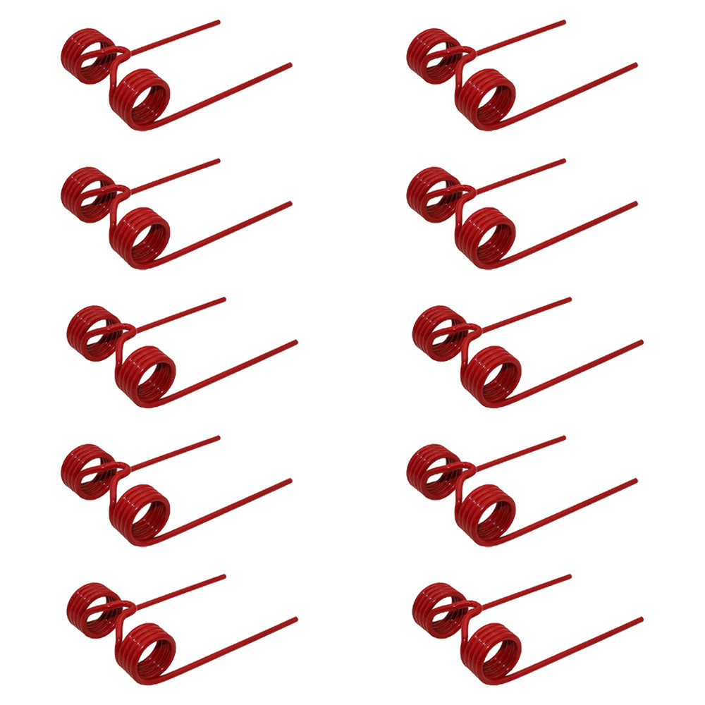 10pk Hay Rake Tooth 6" Double Tine x 3.5" Tine Gap x 1.875" Coil 611181 Farmer
