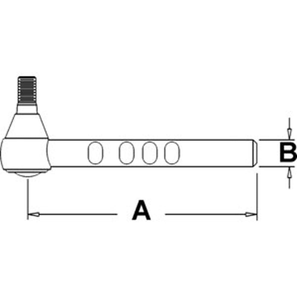 C5NN3A300D Front Drag Link End Fits Ford/New Holland