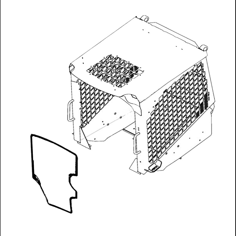 87605330 Front Deluxe Cab Glass Fits Ford/New Holland C175 C185 C190 L160 L170