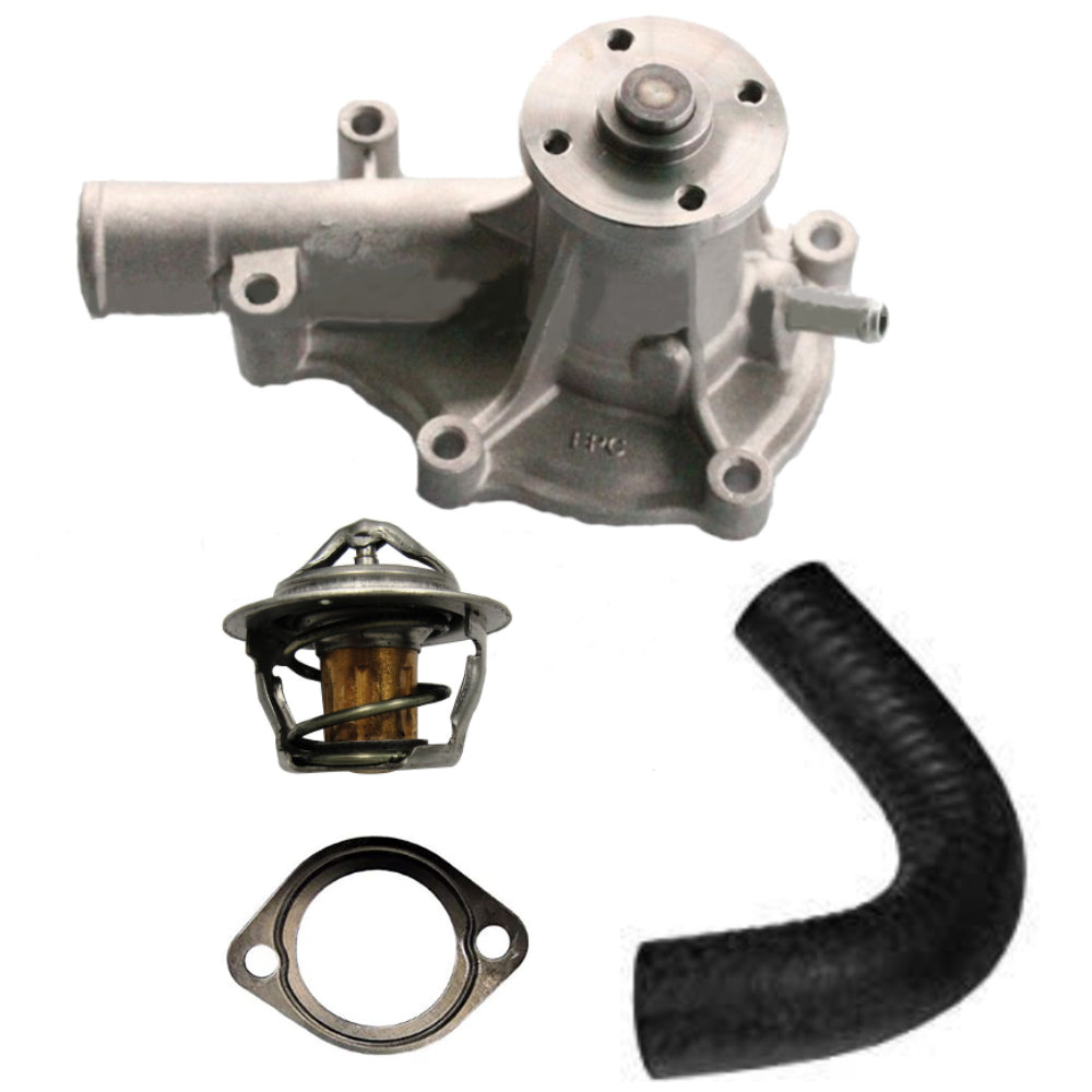 Water Pump w/ Return Hose & Thermostat Fits Case/International Harvester