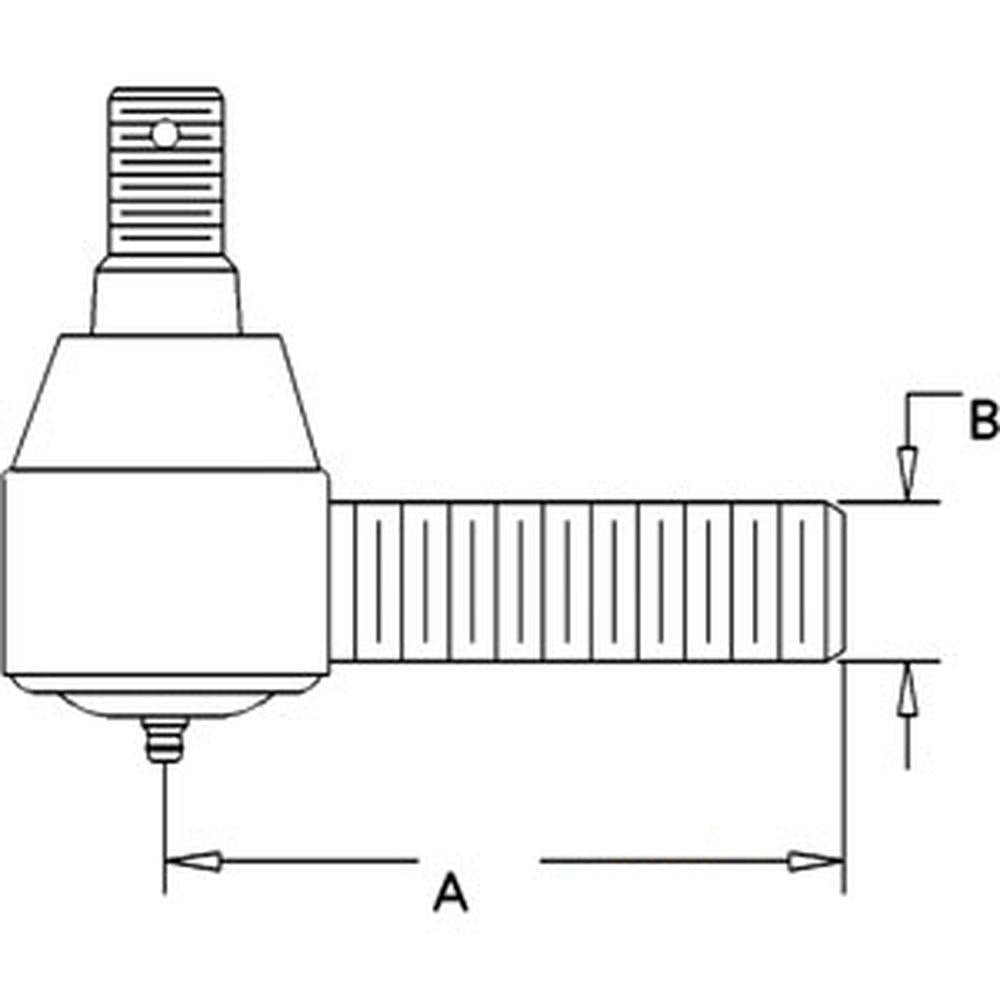 D88492 Tie Rod End Fits Case 480D 480E 580 580C 580D 580F 584D 586D