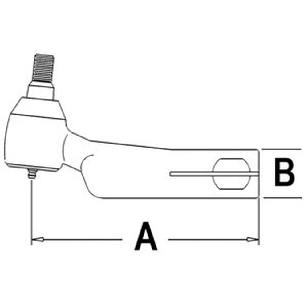 S.65666 Tie Rod End, E3Nn3289Aa Fits Ford/New Holland