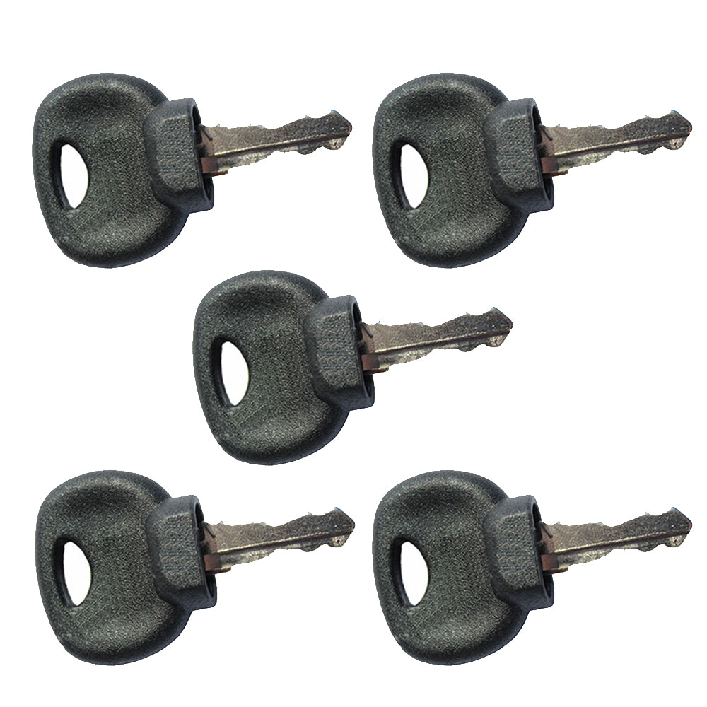(5) Compaction Equipment Ignition Keys with Dust Skirt fits Bomag Roller 14707