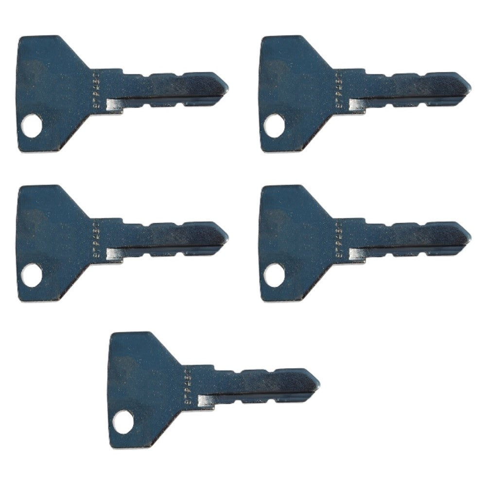 Qty 5: Equipment Key Fits John Deere Replaces 879480