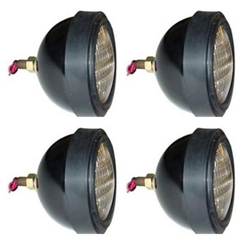 105340AS Qty 4: 12V Sealed Beam Headlight Fits White 1550 1555 1600 1650 1655