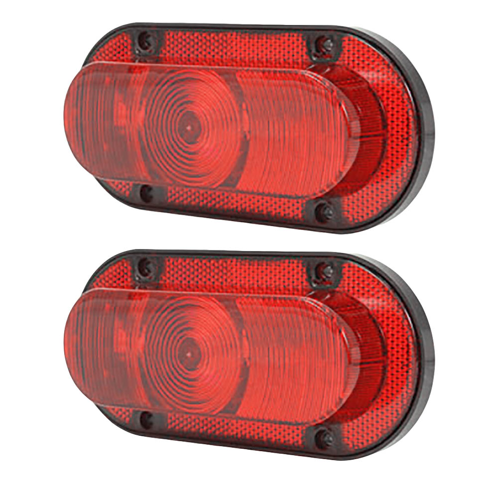 Qty 2: Red LED Warning Light Fits Allis Chalmers Replaces ELJ50-0335_x2