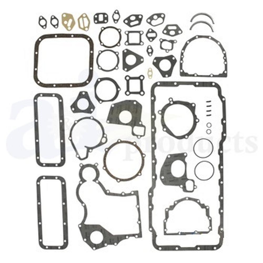02100234 Lower Gasket Set with Rope Seal Fits JCB