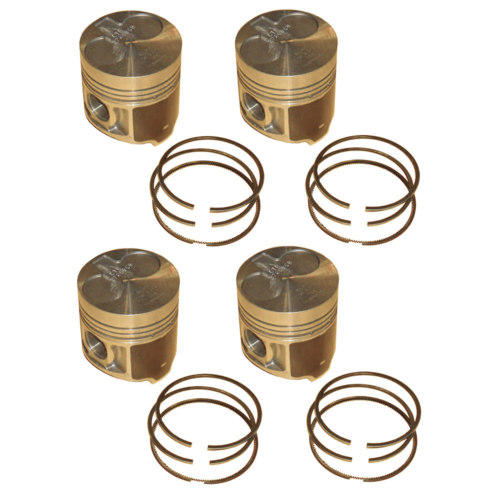 Set of 4 Replacement Piston Kits 2706968 Fits Caterpillar CAT 3024C C2.2