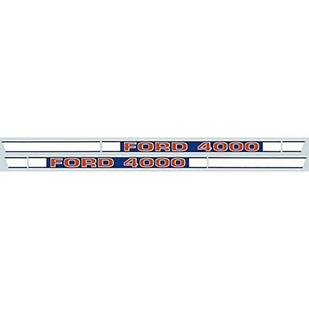 Hood Decal Kit Fits Ford 4000 1968 & Up F503HB