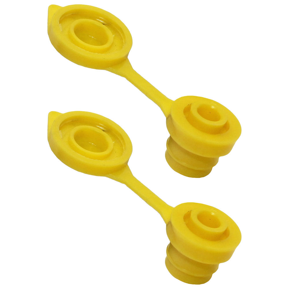 Qty 2: Gas Can Vent Caps (Yellow) Fits Universal Products