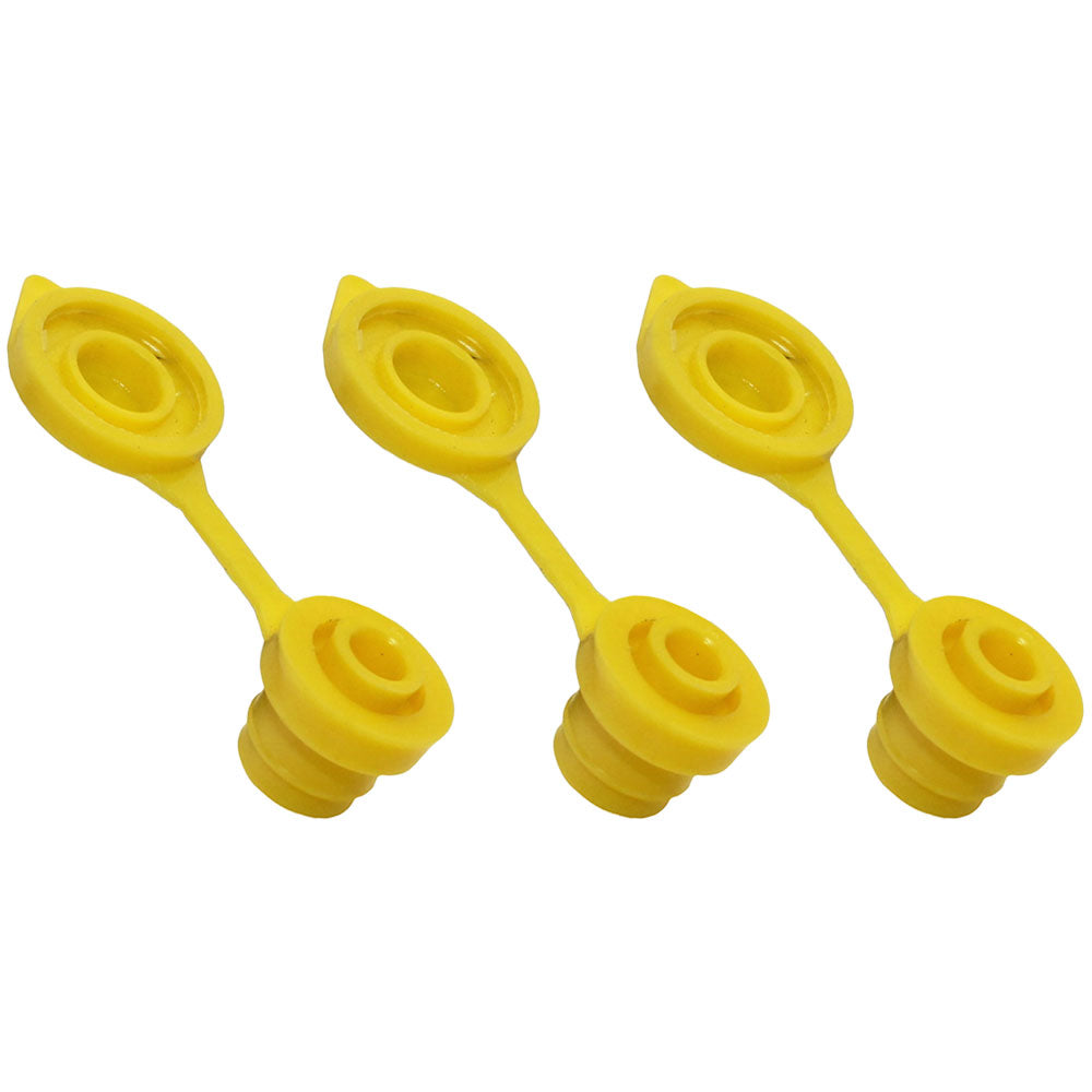 Qty 3: Gas Can Vent Caps (Yellow) Fits Universal Products