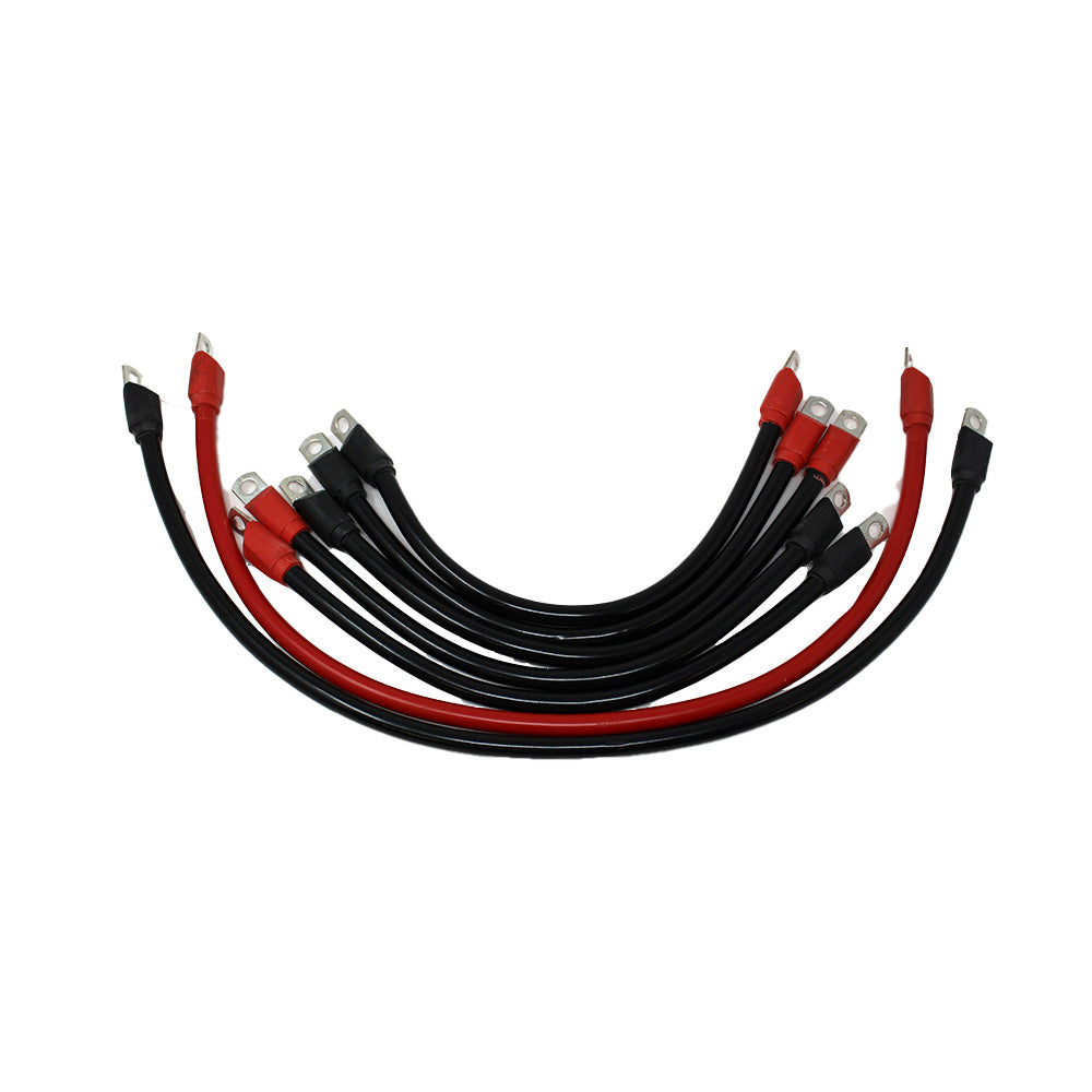 Heavy Duty Battery Cable Set for Club Car DS Golf (48 Volt) 7 Piece Set 4 Gauge