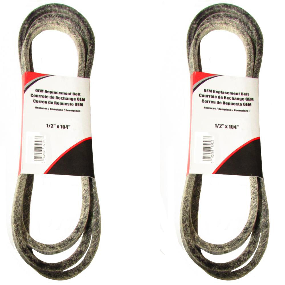GX20072 Qty 2: Platform Drive Mower Belt Fits Sabre 14.542GS 1642HS 17.542HS