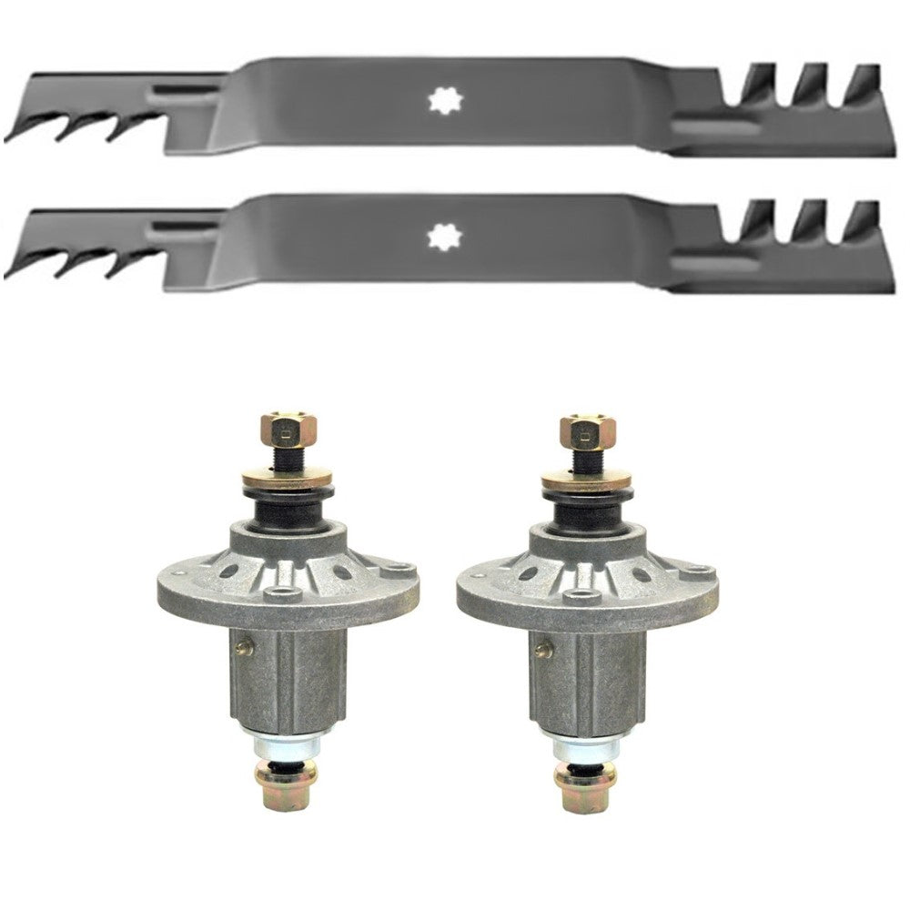 AM137328 Spindle w/ Nut & Blades Kit Fits John Deere 102 115 125 135 D100 D110