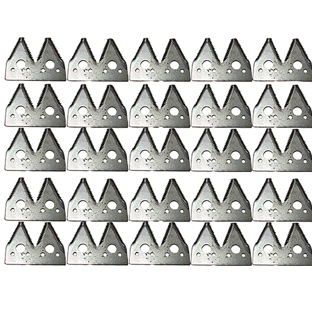 Qty 25: Course Tooth Double Sickle Section Fits John Deere Replaces 207-010