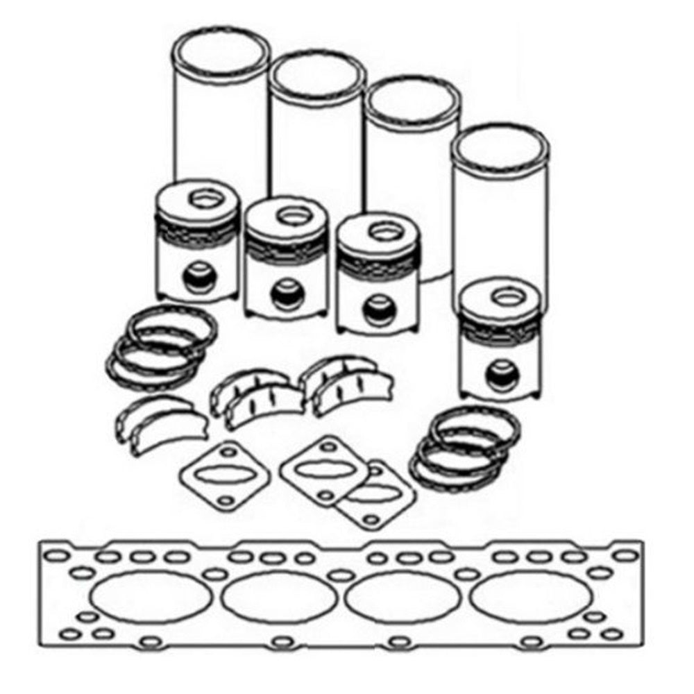 IK160 3 Cylinder Engine Overhaul Kit Fits Allis Chalmers 160 Perkins Diesel