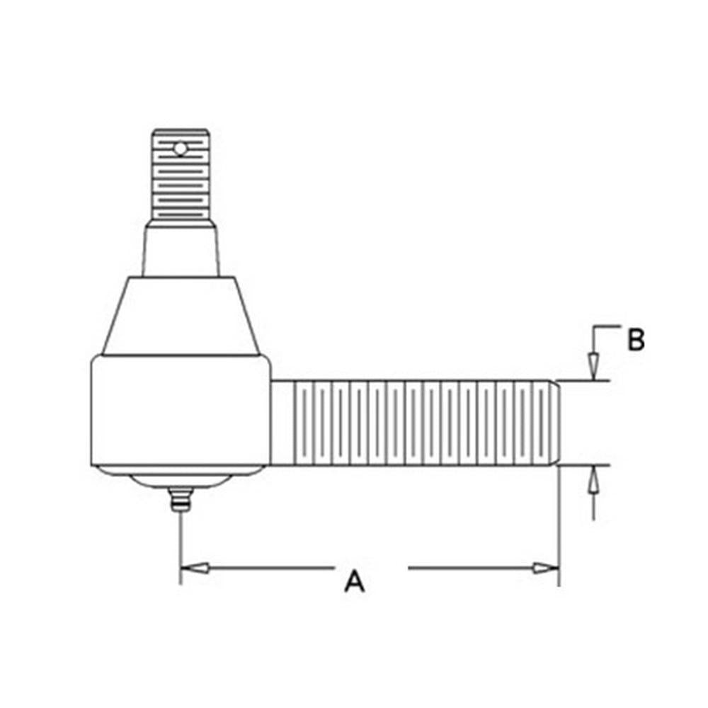 K260250 LH Tie Rod End Fits Case/International Harvester