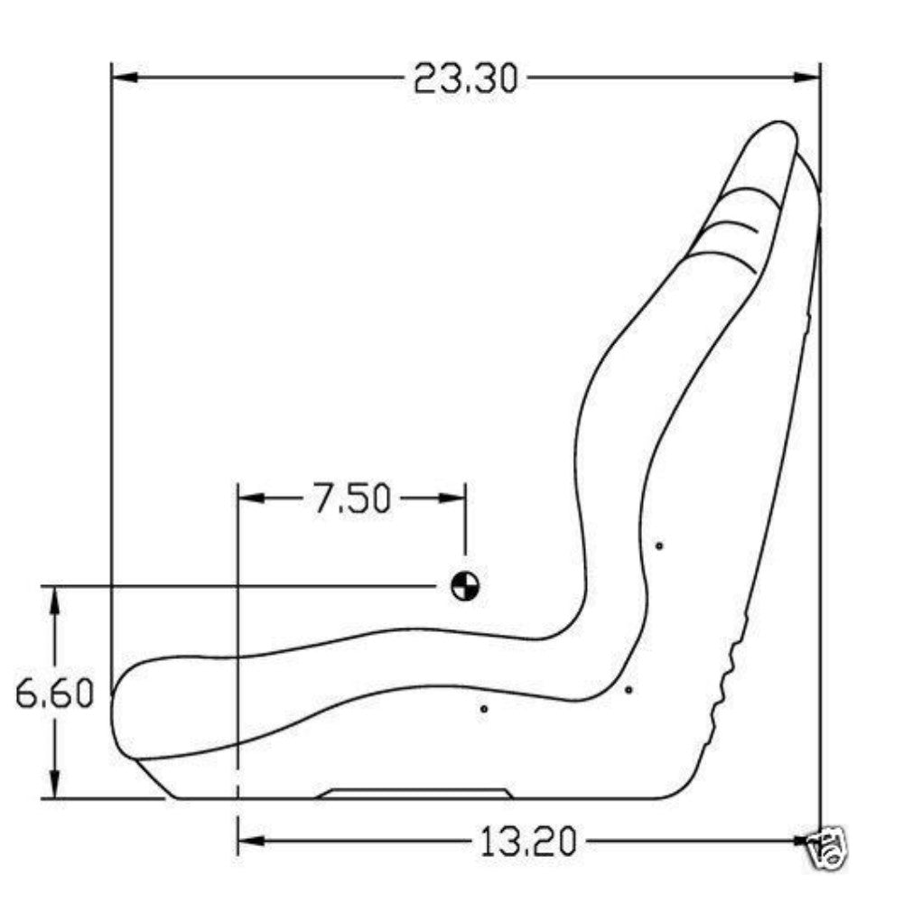 Black Seat Fits John Deere Skid Steer 675 675B 4475 5575 6675 7775 8875 CT315