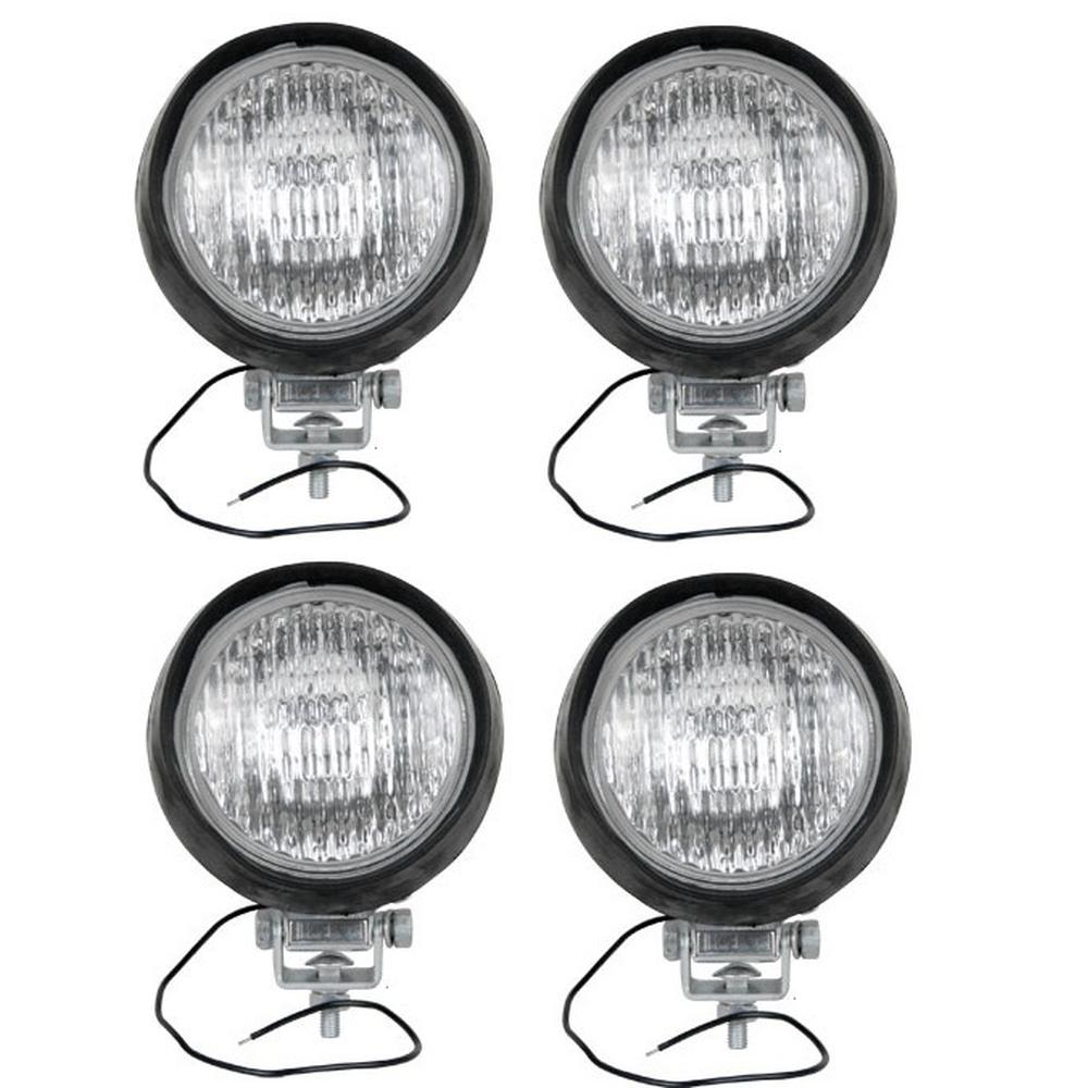 Qty 4: Headlamp with H3 Bulb Fits Case Replaces L755H12V_x4